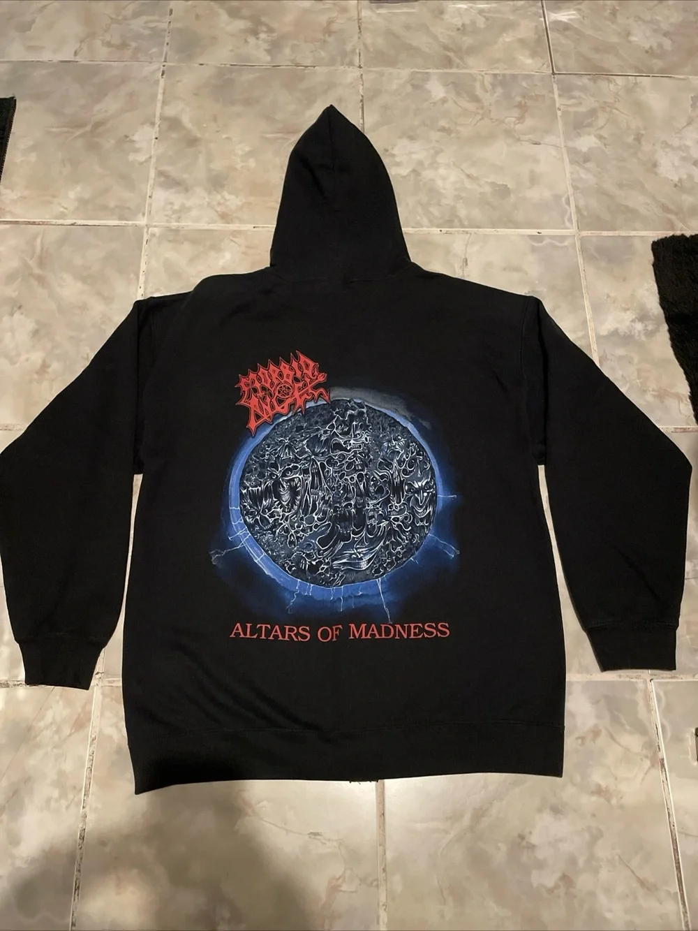 Morbid Angel “Altars Of Madness” Album Cover Full Zip Hoodie Large Death Metal